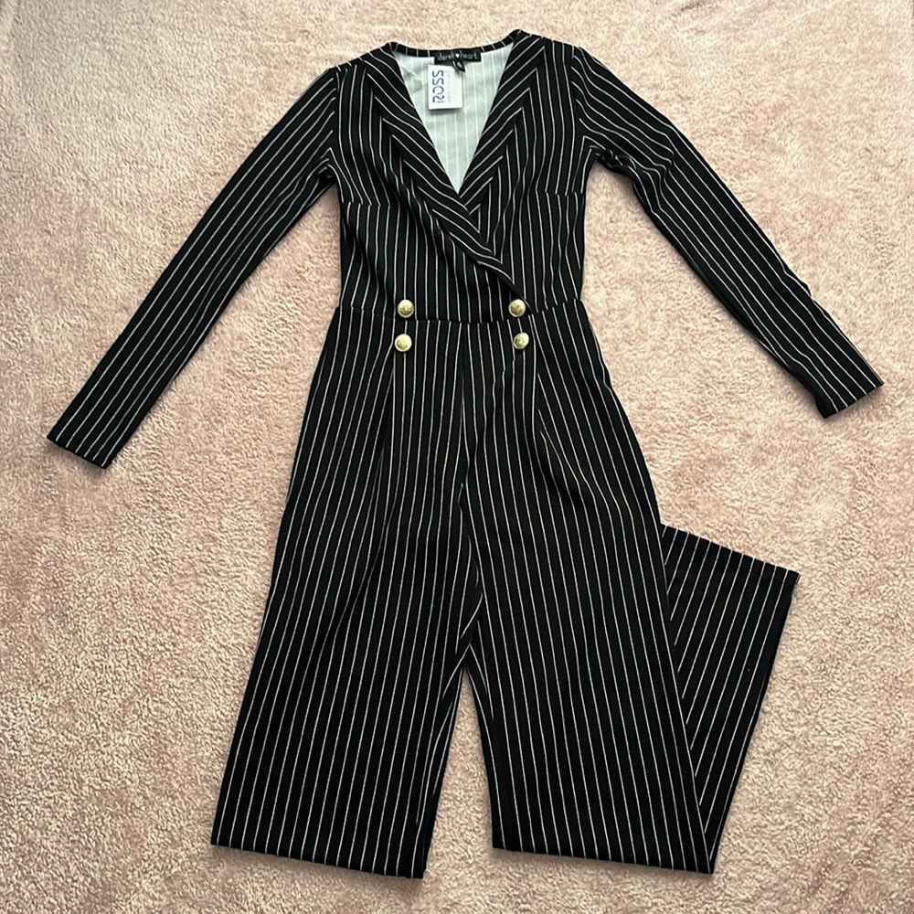 Pinstripe Jumpsuit